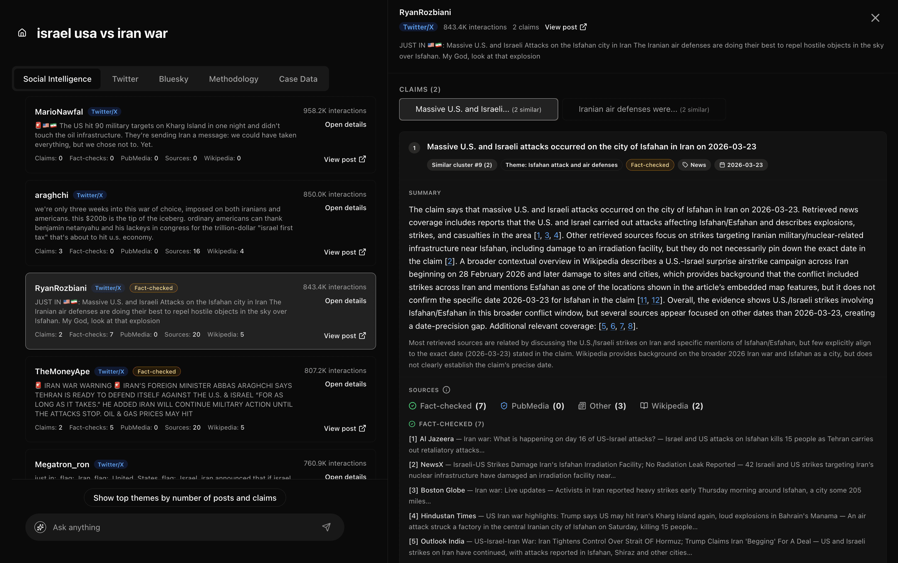 Claims Identification and Sourcing on Arbiter