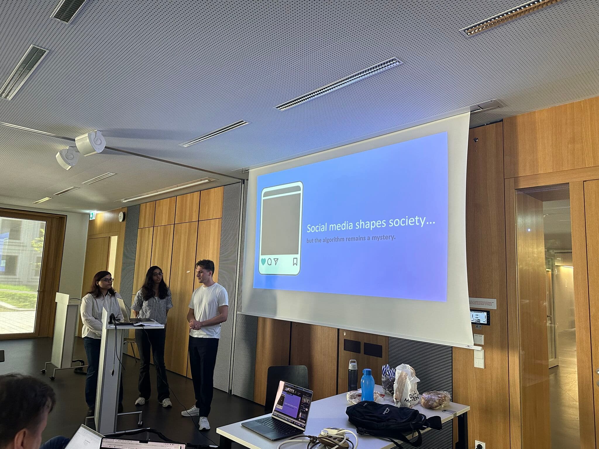 Co-founder Dhara Mungra teaching AI Product Development at the University of Mannheim