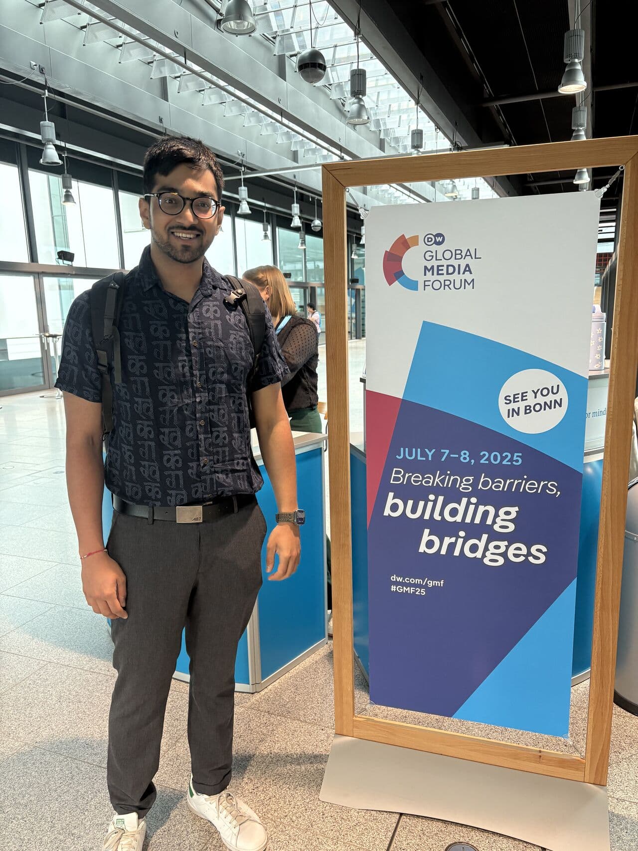 Swapneel Mehta at the DW Global Media Forum in Bonn