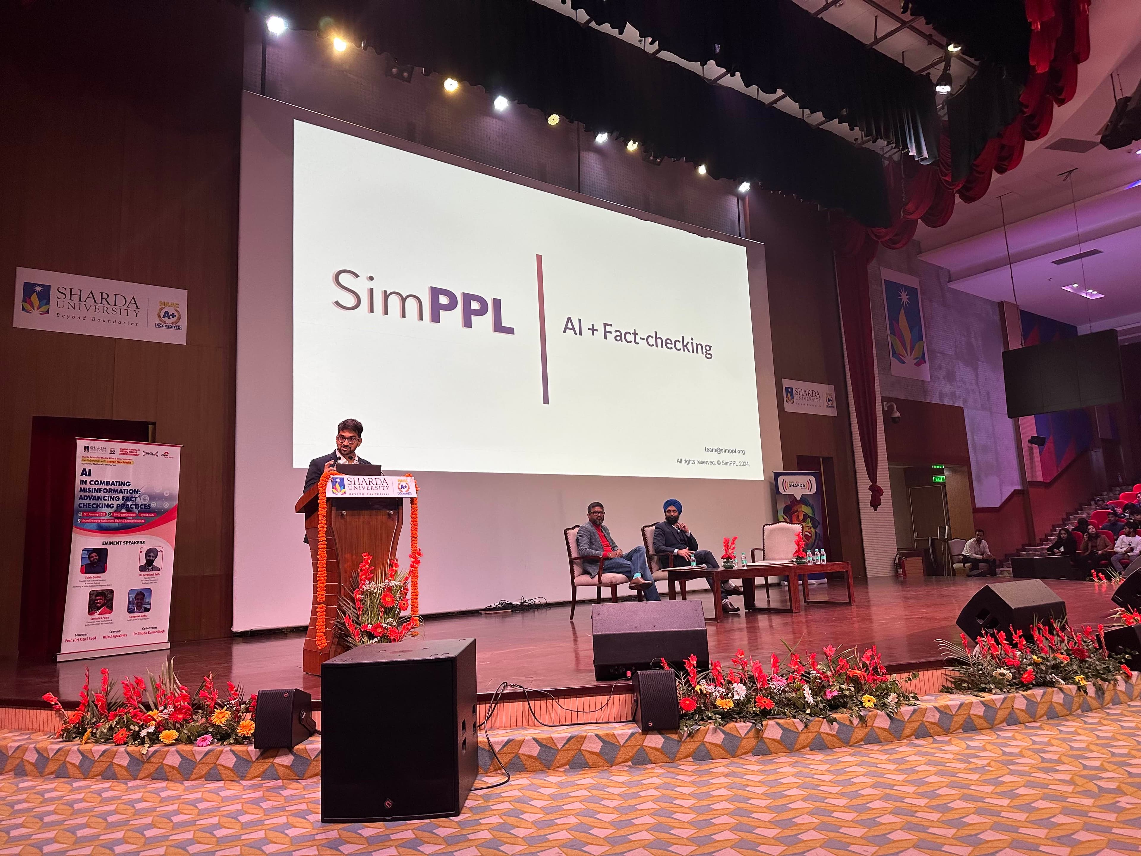 Swapneel at Sharda University, February 2025